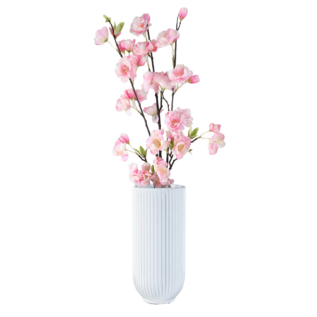 Oslo White Vase, Large (11.5in)