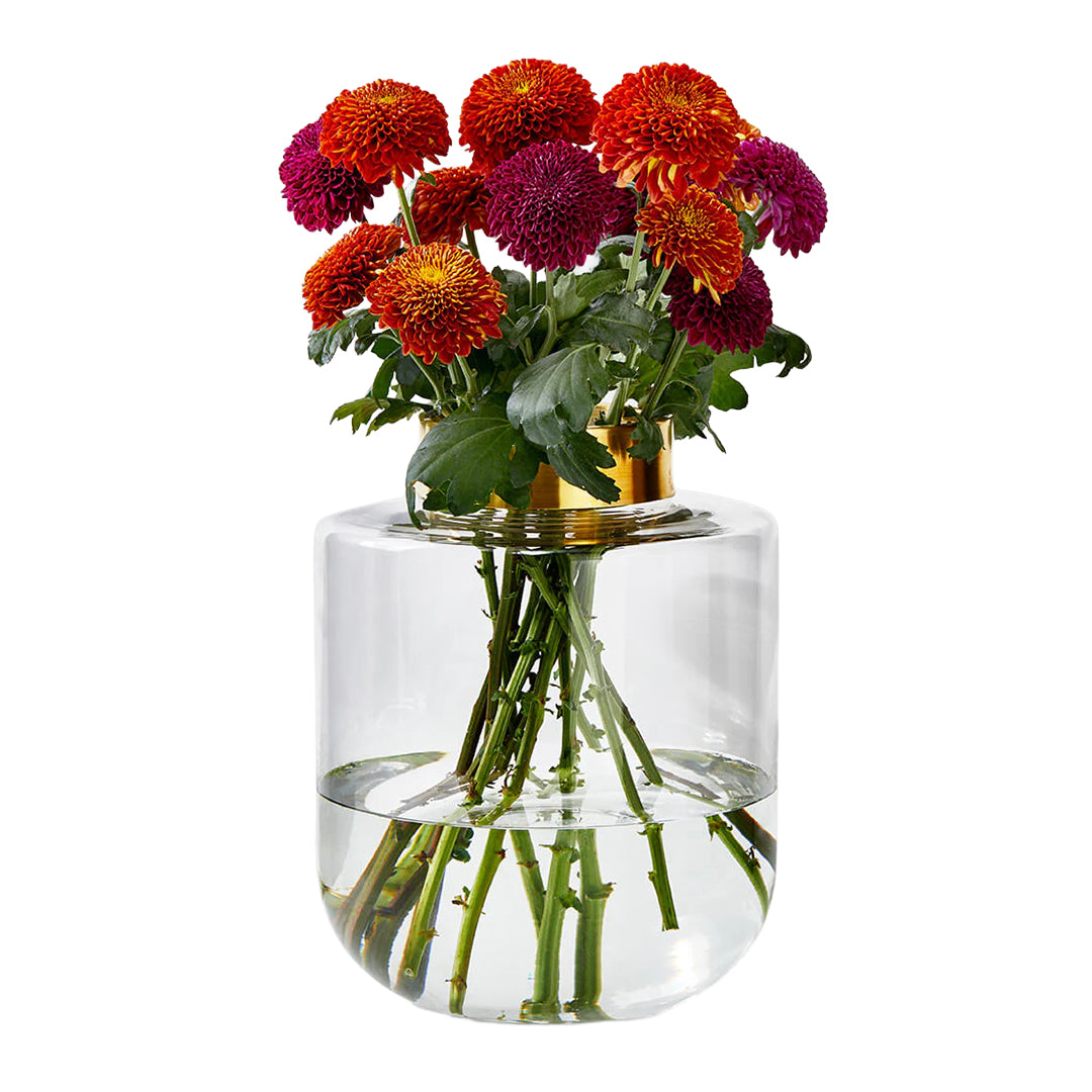 Gold Mouth Jar Vase (12in)