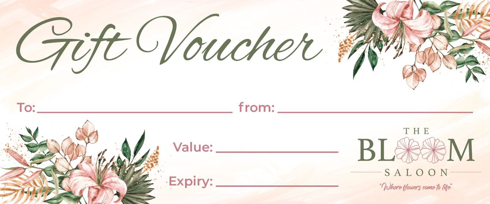 The Bloom Saloon Gift Card